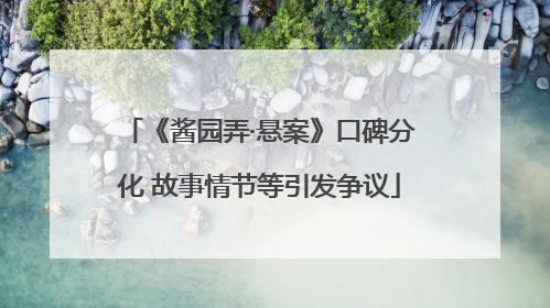 《酱园弄·悬案》口碑分化 故事情节等引发争议
