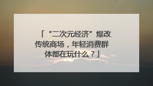 “二次元经济”爆改传统商场，年轻消费群体都在玩什么？