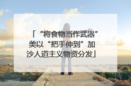 “将食物当作武器” 美以“把手伸到”加沙人道主义物资分发