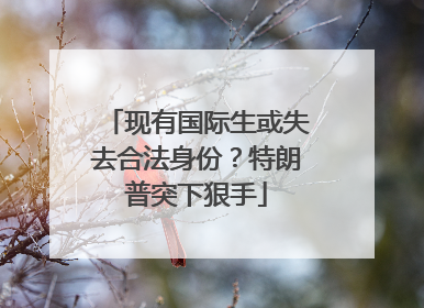 现有国际生或失去合法身份？特朗普突下狠手
