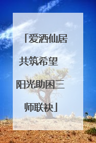 爱洒仙居共筑希望 阳光助困三师联袂
