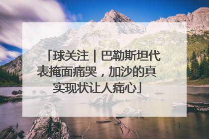 球关注｜巴勒斯坦代表掩面痛哭，加沙的真实现状让人痛心