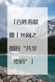 百姓看联播丨丝网之都的“共享密码”