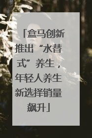 盒马创新推出“水替式”养生，年轻人养生新选择销量飙升