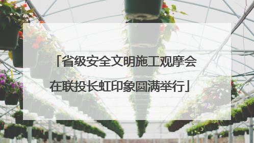 省级安全文明施工观摩会在联投长虹印象圆满举行