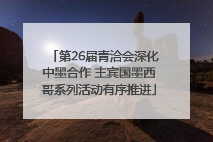 第26届青洽会深化中墨合作 主宾国墨西哥系列活动有序推进