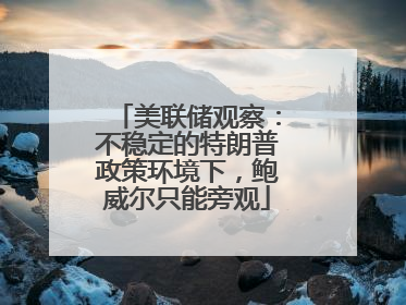 美联储观察：不稳定的特朗普政策环境下，鲍威尔只能旁观