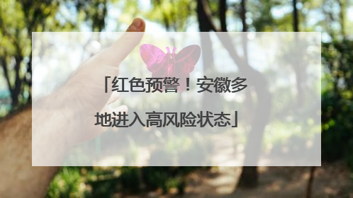 红色预警！安徽多地进入高风险状态