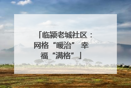 临颍老城社区：网格“暖治” 幸福“满格”