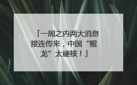 一周之内两大消息接连传来，中国“鲲龙”太硬核！