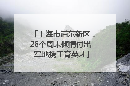 上海市浦东新区：28个周末倾情付出 军地携手育英才
