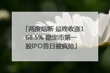 两度熔断 最终收涨168.5% 稳定币第一股IPO首日被疯抢