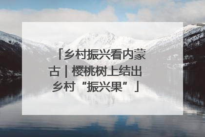 乡村振兴看内蒙古｜樱桃树上结出乡村“振兴果”