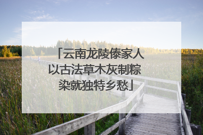 云南龙陵傣家人以古法草木灰制粽 染就独特乡愁