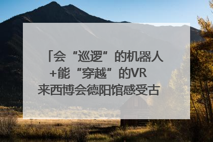 会“巡逻”的机器人+能“穿越”的VR 来西博会德阳馆感受古蜀文明与现代智造的时空对话｜西博视界
