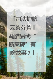 司法护航云茶芬芳丨勐腊易武“断案碑”有啥故事？