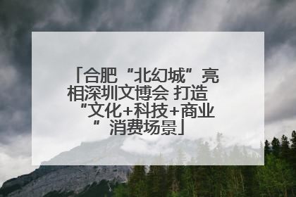 合肥“北幻城”亮相深圳文博会 打造“文化+科技+商业”消费场景