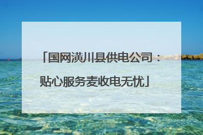 国网潢川县供电公司：贴心服务麦收电无忧