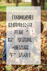 国网泌阳县供电公司：开展“‘粽’享清风 •廉洁端午”活动