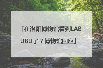 在洛阳博物馆看到LABUBU了？博物馆回应