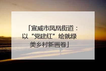 宣威市凤凰街道：以“党建红”绘就绿美乡村新画卷