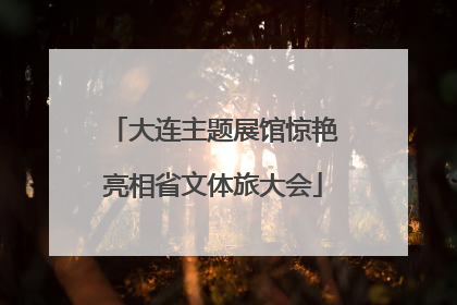 大连主题展馆惊艳亮相省文体旅大会