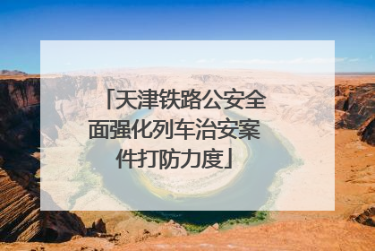 天津铁路公安全面强化列车治安案件打防力度