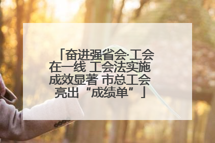 奋进强省会·工会在一线 工会法实施成效显著 市总工会亮出“成绩单”