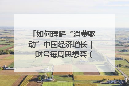 如何理解“消费驱动”中国经济增长｜一财号每周思想荟（第22期）