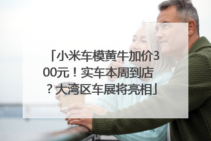 小米车模黄牛加价300元！实车本周到店？大湾区车展将亮相