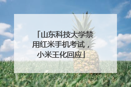 山东科技大学禁用红米手机考试，小米王化回应