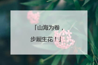 山海为卷，步履生花！