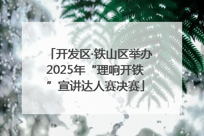 开发区·铁山区举办2025年“理响开铁”宣讲达人赛决赛