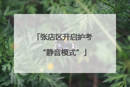 张店区开启护考“静音模式”