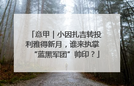 意甲｜小因扎吉转投利雅得新月，谁来执掌“蓝黑军团”帅印？