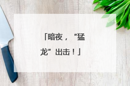 暗夜，“猛龙”出击！