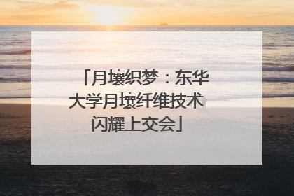 月壤织梦：东华大学月壤纤维技术闪耀上交会