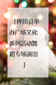 桦川县举办广场文化系列活动舞蹈专场演出
