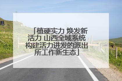 植硬实力 焕发新活力 山西全域系统构建活力迸发的派出所工作新生态