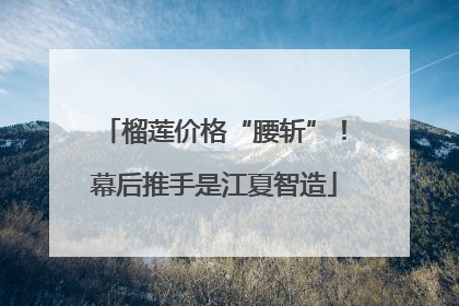 榴莲价格“腰斩”！幕后推手是江夏智造
