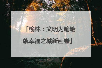 榆林：文明为笔绘就幸福之城新画卷