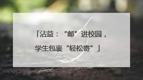 沾益：“邮”进校园，学生包裹“轻松寄”