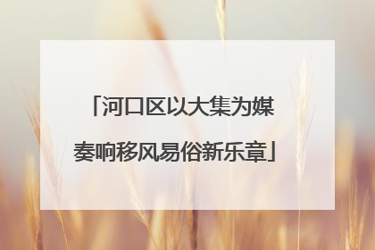 河口区以大集为媒 奏响移风易俗新乐章