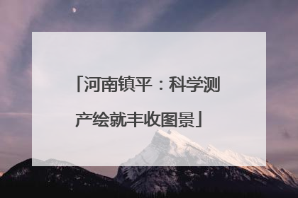 河南镇平：科学测产绘就丰收图景