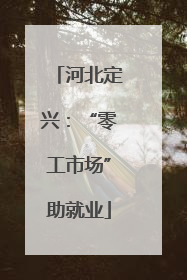 河北定兴：“零工市场”助就业
