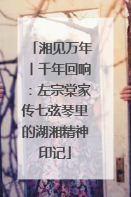 湘见万年丨千年回响：左宗棠家传七弦琴里的湖湘精神印记