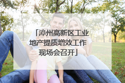 漳州高新区工业地产提质增效工作现场会召开