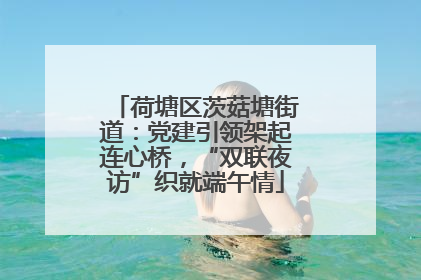 荷塘区茨菇塘街道：党建引领架起连心桥，“双联夜访”织就端午情