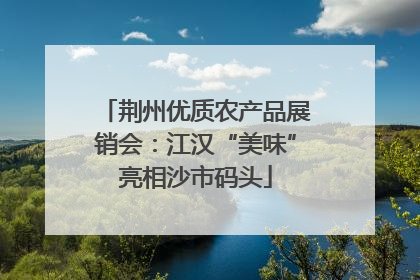 荆州优质农产品展销会：江汉“美味”亮相沙市码头