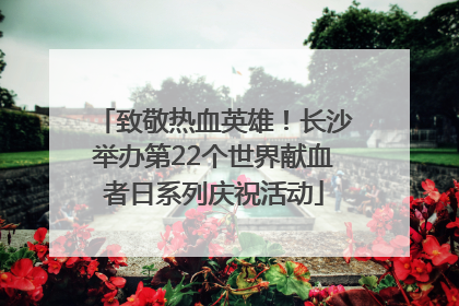 致敬热血英雄！长沙举办第22个世界献血者日系列庆祝活动